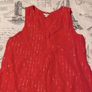 Red Crown & Ivy sleeveless top